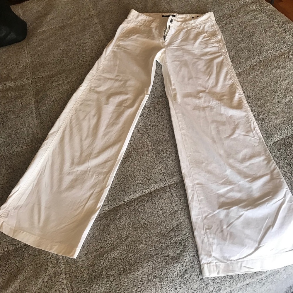 Light cotton wide bottom summer pants